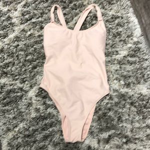 Blush color one piece swimsuit